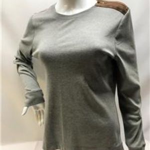Ralph Lauren Gray Crewneck Top w/ Elbow Patches XL
